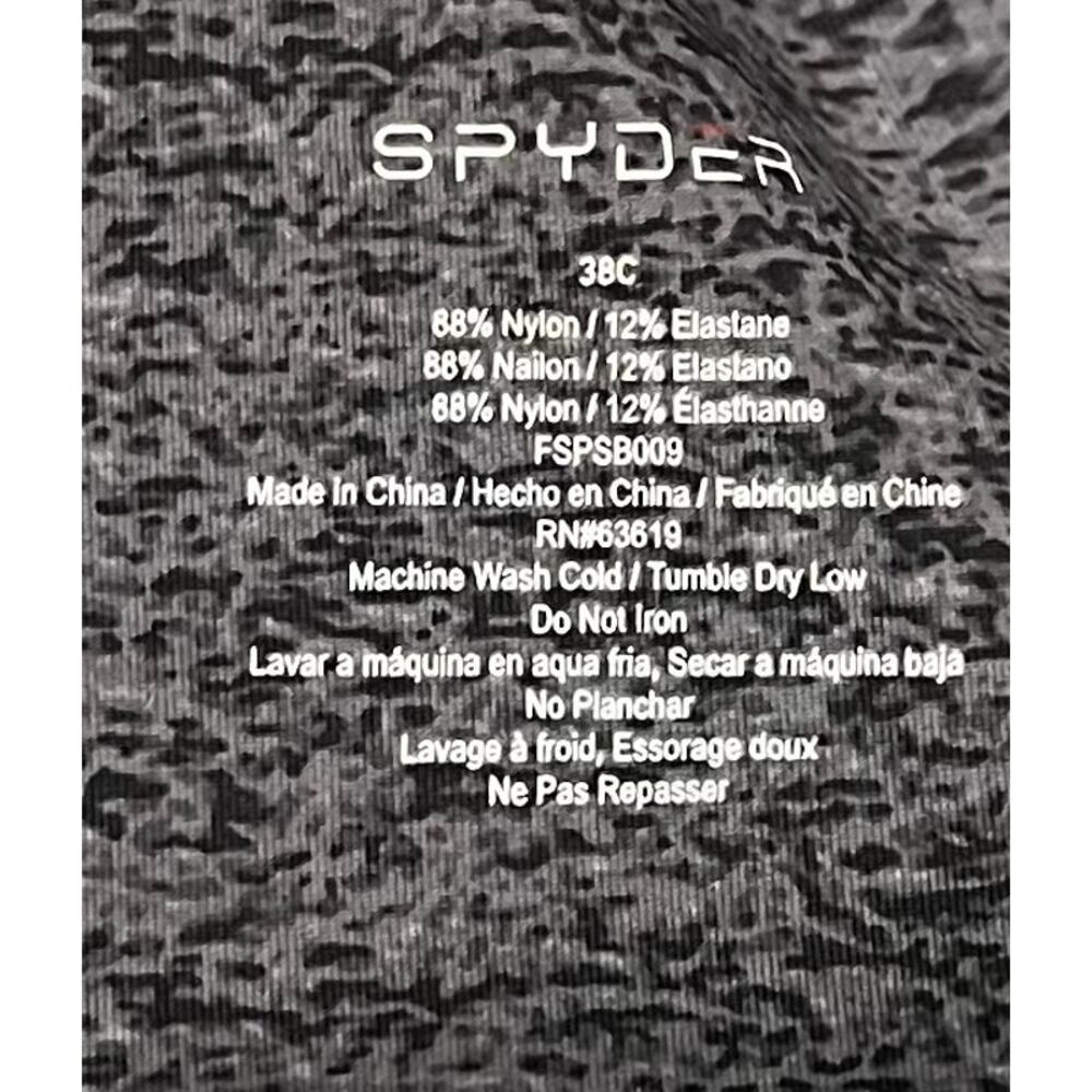 Spyder 2-Pack Laser-Cut Push-Up Bras Pink & Heather Grey Everyday Athletic 38C - Picture 13 of 13
